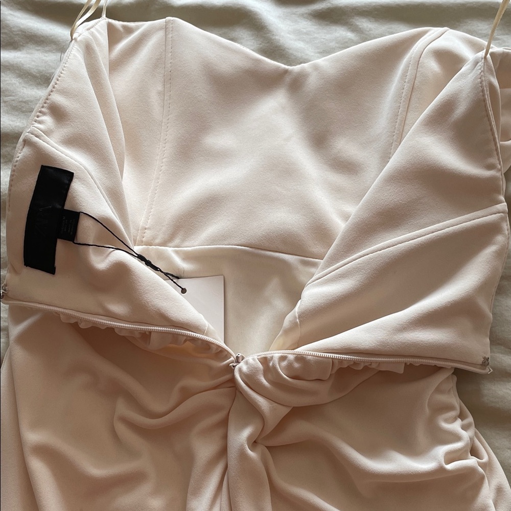 M. ZARA Gorgeous Strapless Cream Dress - Picture 7 of 7